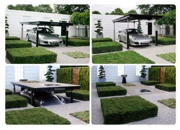 Car Parking Lift 2-Layer, Underground Garage, Villa Home Use