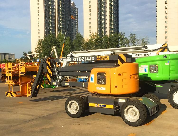 XCMG Factory Gtbz14jd Self Propelled Hydraulic Mobile Articulated Boom Lift 14m Aerial Working Platform with Ce Price