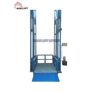 Small Electric Goods Elevator Transporting Elevator Hydraulic Vertical Material Lift