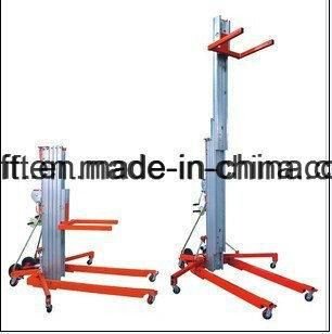 Aluminium Alloy Man Lift Manual Aerial Work Platform with Working Height: 3.5m, 5m, 6.5m, 7.9m