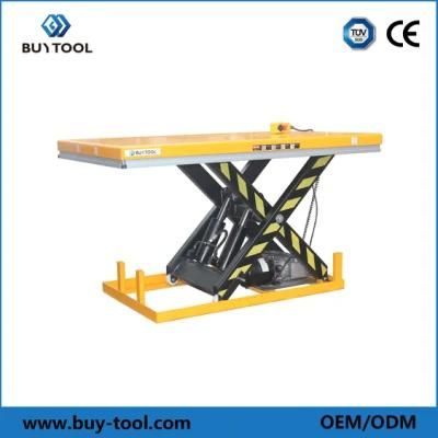 Metal Industry Stationary Hydraulic Lift, High Strength Steel Electric Lift Table