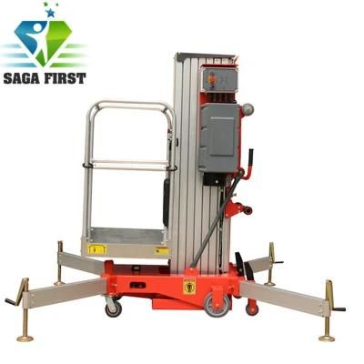 14m Portable Work Platform Dual Mast Cargo Aluminum Lift