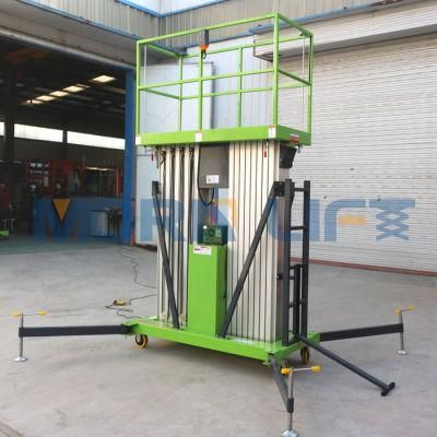 AC Power 14m Vertical Double Aluminum Lift