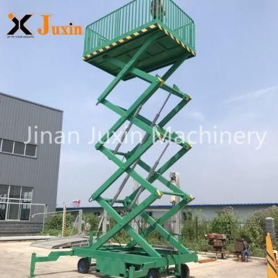 12m Portable Scissor Lift Trailer for Sale Europe
