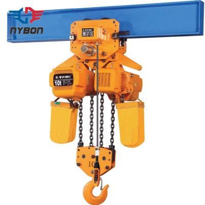 Monorail Motor Lifting Low Headroom 5 Ton Chain Electric Hoist