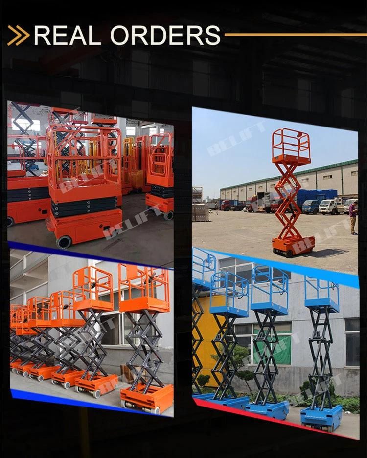300kg 5m Hydraulic Aerial Cosntruction Man Scissor Lift for Maintenance
