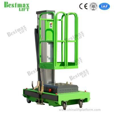 8m Single Mast Lift Aerial Work Platform with Double Door