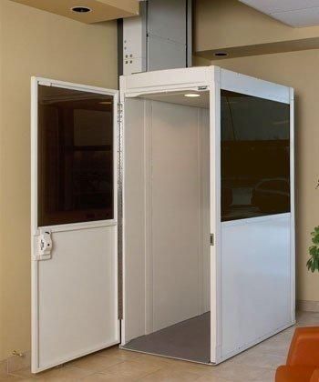 Hydraulic&Electric Vertical Home Disabled&Eldly Wheelchair Lift