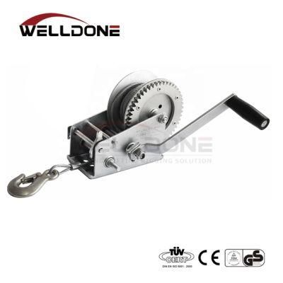 2500lbs Heavy Duty Lifting Manual Hand Winch with Cable