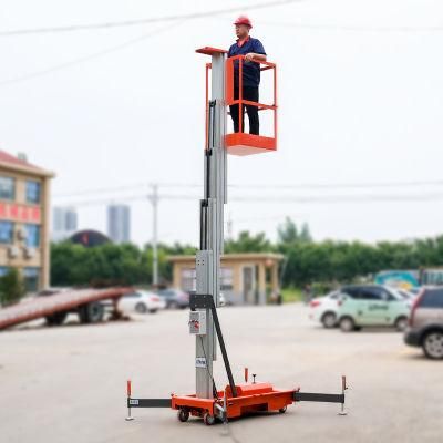Shanding 14m 16m 200kg Light Weight Factory Price Manual Man Ladder Elevator Aluminum Alloy Lift Platform