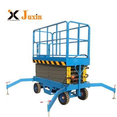 500kg 8m 10m Semi-Automatic Outdoor Mobile Hydraulic Scissor Lifting Platform
