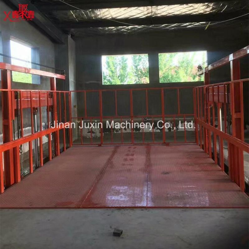 Hydraulic Residential Warehouse Vertical Guide Rail Cargo Lift /Goods Lift Price