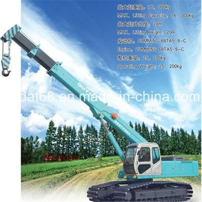 16tons Telescopic Boom Crawler Crane